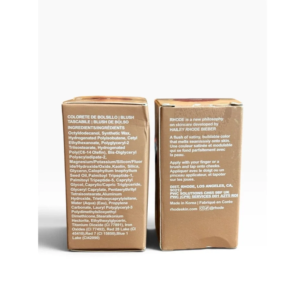 Rhode Pocket Blush Sleep Girl Cream Blush Set of 2 New